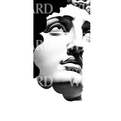 Modern Greek God Bust Tattoo Design