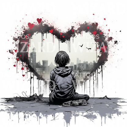Kid's Dream Street Art Inspired Tattoo Design