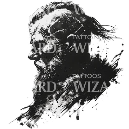 Sons of Ragnar Viking Warrior Tattoo Design