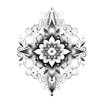 Ornamental Mandala Tattoo Design