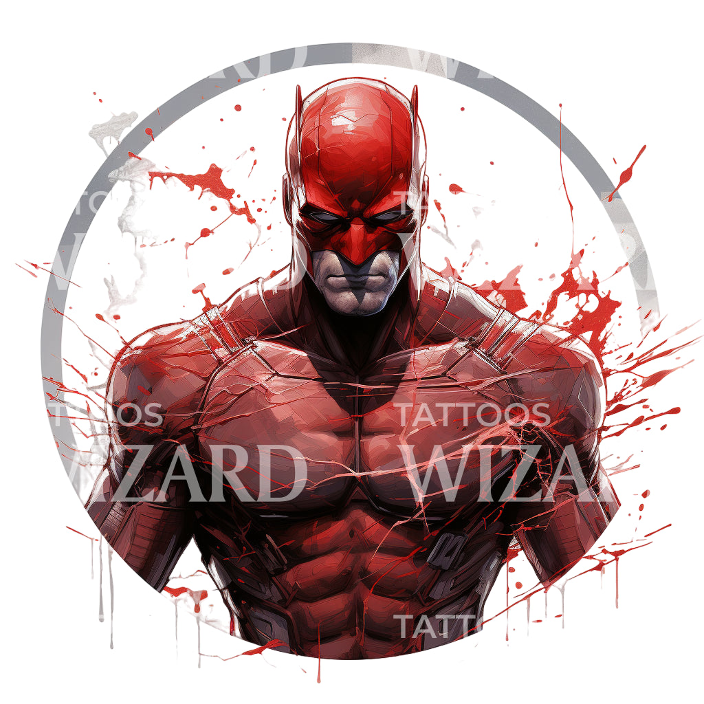 Daredevil Marvel Inspired Tattoo Design