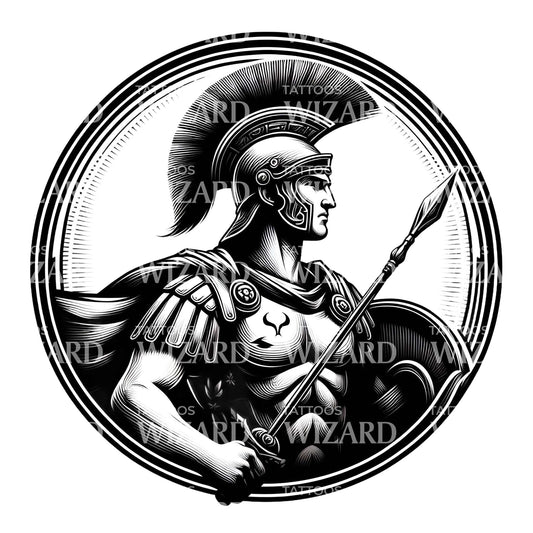 Symbole du pouvoir de la conception de tatouage de l'armée romaine