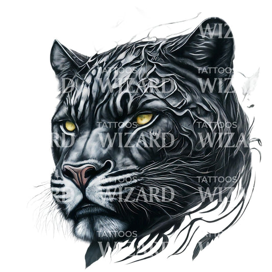 Stilles Power Panther Tattoo Design