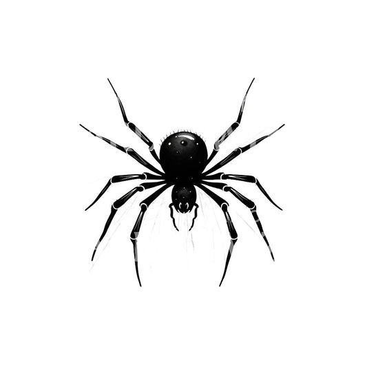 Schwarzes Spinnen-Tattoo-Design