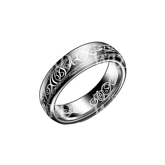 Illustrative Lord of the Rings Ring Tattoo Design