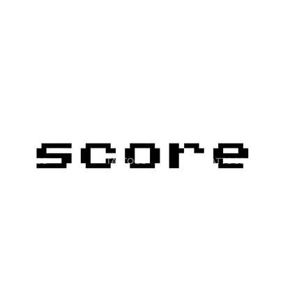 Score Video Games Lettering Tattoo Design