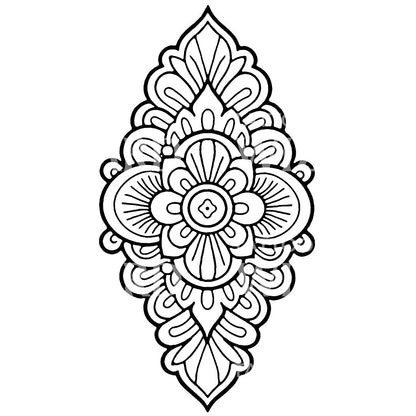 Outline Ambition Mantala Tattoo Design