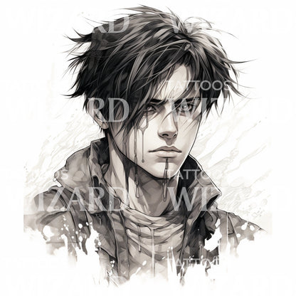 Levi Ackermann AOT Inspired Tattoo Design