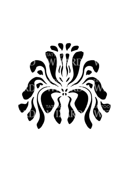 Black Talisman Abstract Tattoo Design