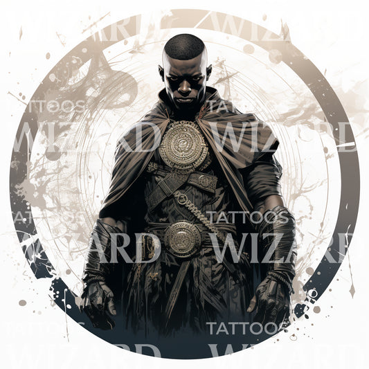 Blade Marvel inspiriertes Tattoo-Design