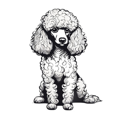 Poodle Dog Tattoo Design