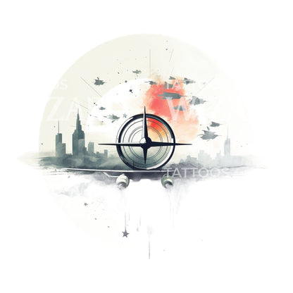 Airforce Inspired Tattoo Design