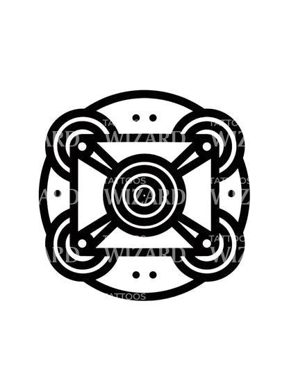 Relational Ecologies Abstract Tattoo Design