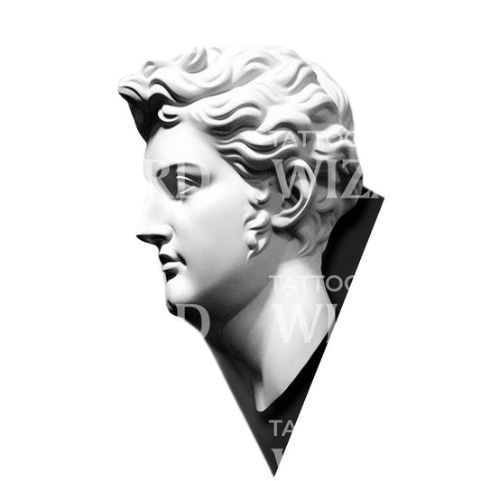 Greek Statue Contemporary Style Tattoo Design
