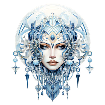 Neo Traditional Woman Talisman Tattoo