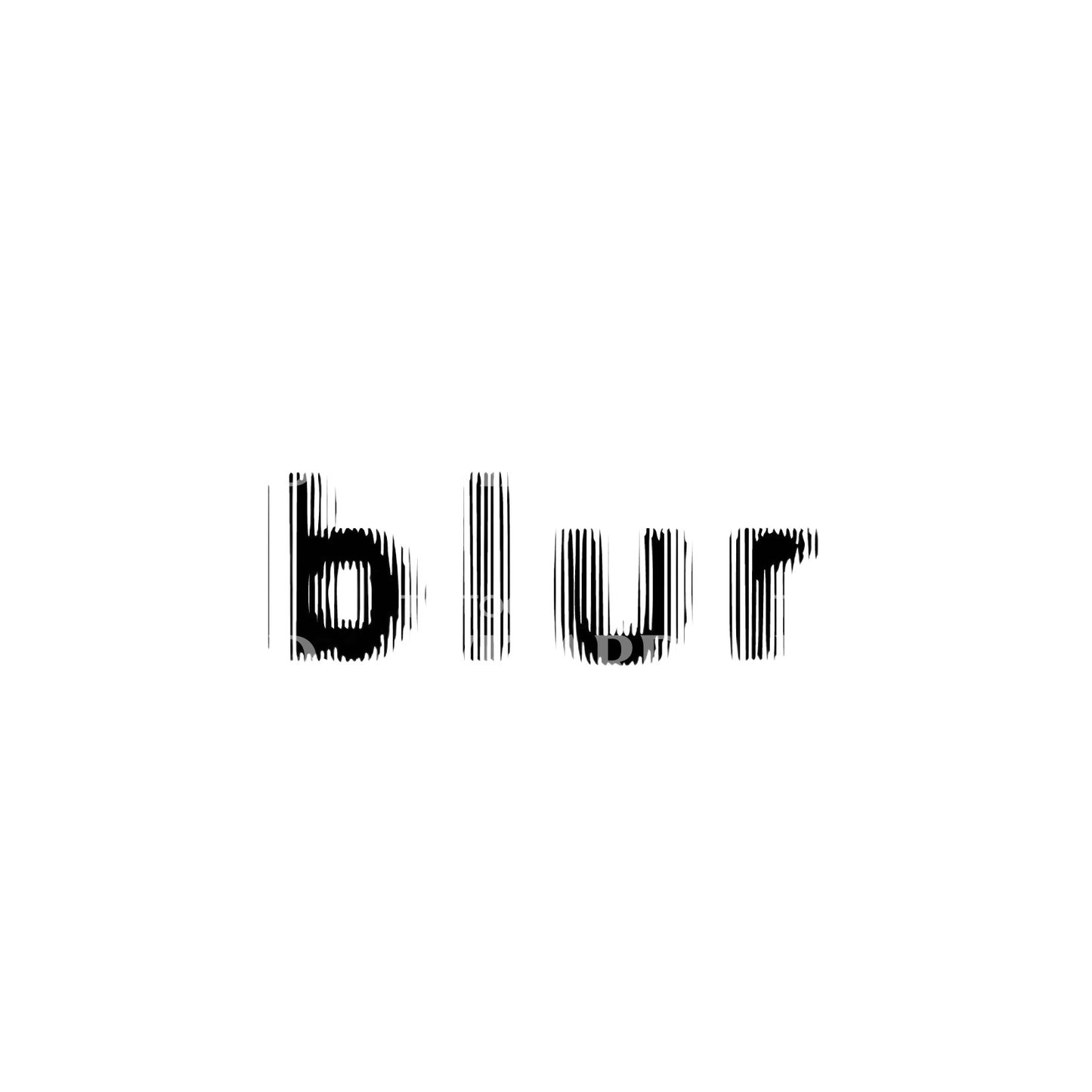 Blur Lettering Tattoo Design