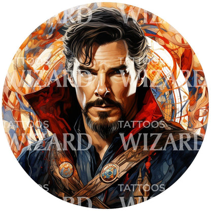 Doctor Strange Circle Tattoo Design