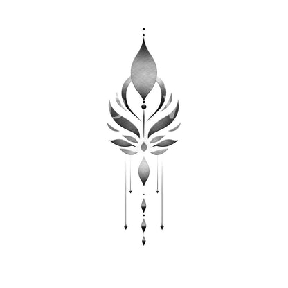 Abstract Lotus Flower Tattoo Design