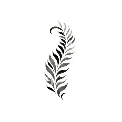 Ornamental Feather Abstract Tattoo Design