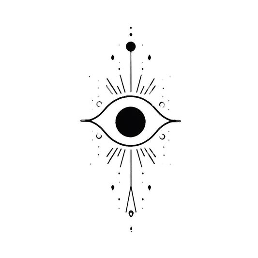 Minimalistisches Augen-Tattoo-Design