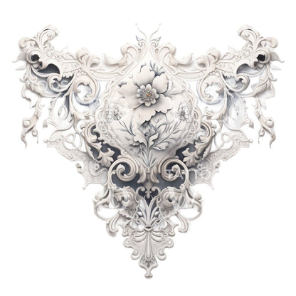 French Lace Ornamental Tattoo Design