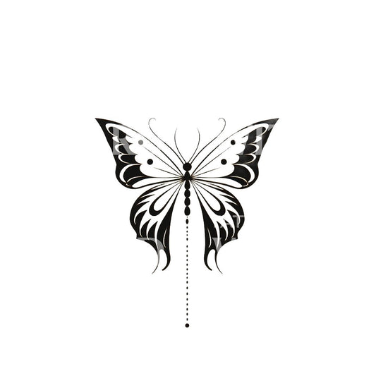 Niedliches minimalistisches Schmetterlings-Tattoo-Design
