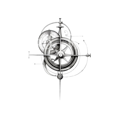 Sketch Clock Gear Tattoo Design – Tattoos Wizard Designs