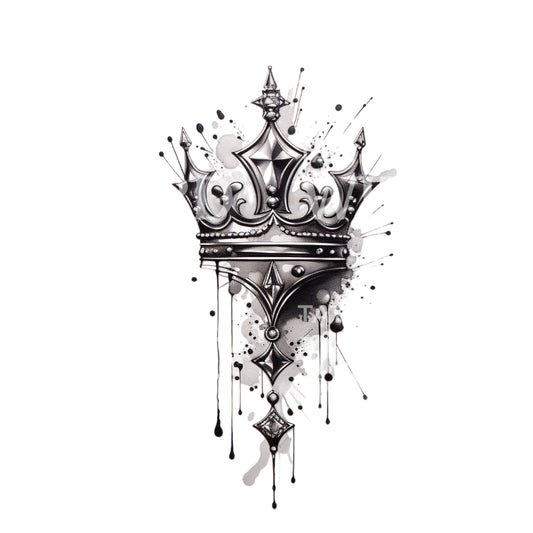 Sketch Crown Tattoo Design