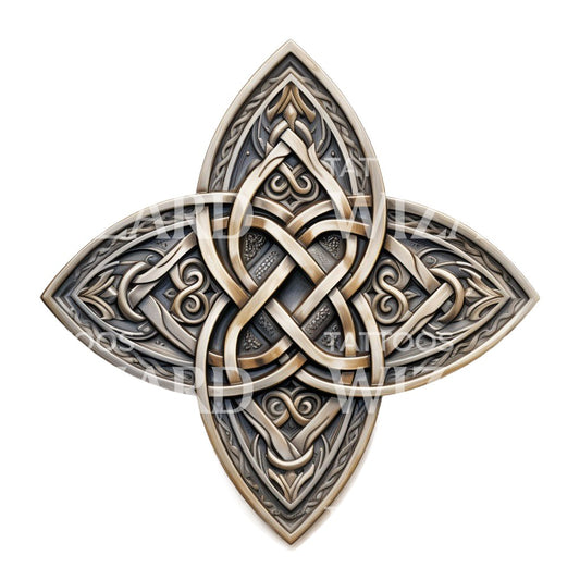 Celtic Symbol Neo Traditional Tattoo Design