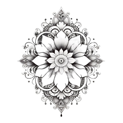 Ornamental Mandala Tattoo Design