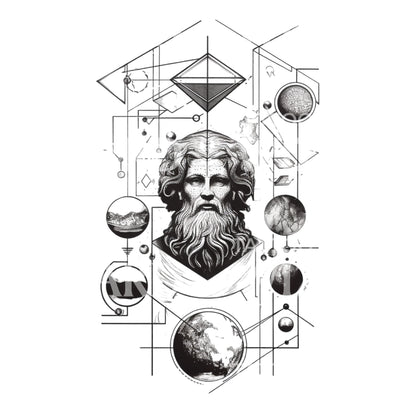 Copernicus Microrealism Tattoo Design