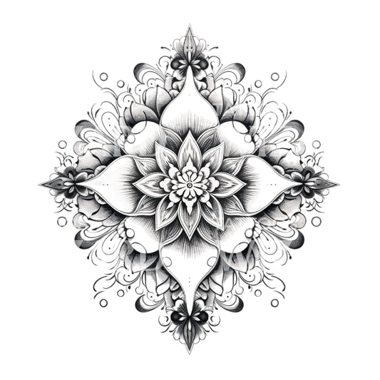 Ornamental Mandala Tattoo Design