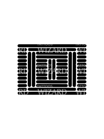 Structures and Systems Abstract Tattoo Design