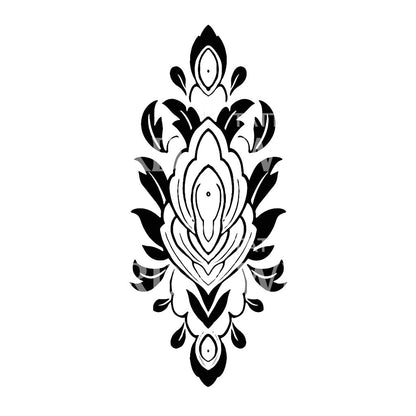 Feminin Flower Tattoo Design