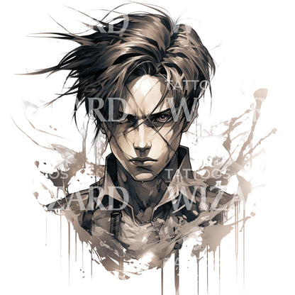 Levi Ackermann AOT Inspired Tattoo Design