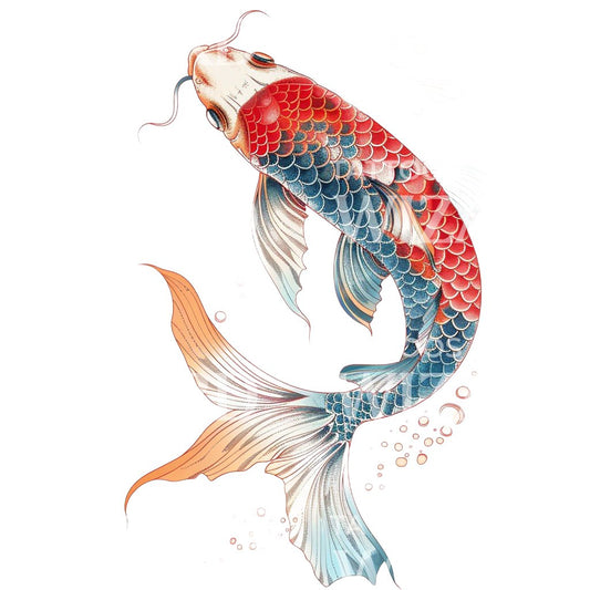 Japanisches Koi Fisch Tattoo Design