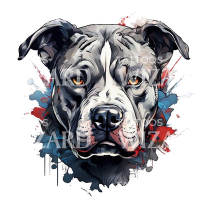 Gentle Giant AmericBully Tattoo Design