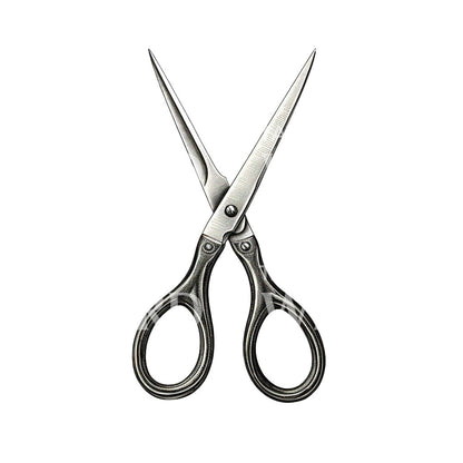 Engraving Open Scissors Tattoo Design