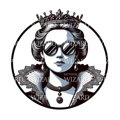 Retro Royal Swag Tattoo Design