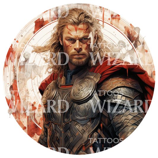 Thor von Marvel Tattoo Design