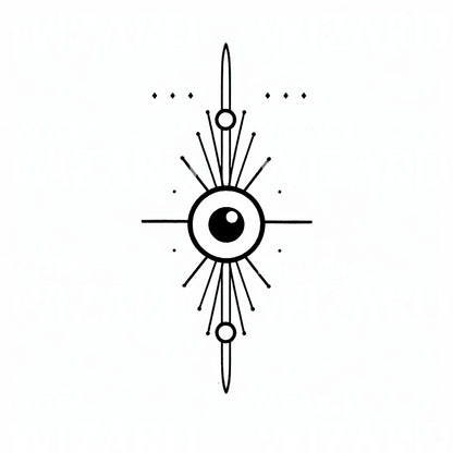 Minimalist Eye Tattoo Design