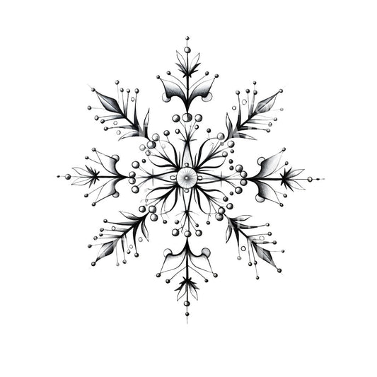 Cute Snowflake Tattoo Design