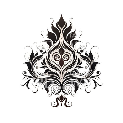 Symbolic Om Chakra Tattoo Design