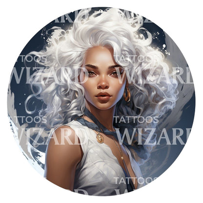Storm Inspired by Marvel Tattoo Design