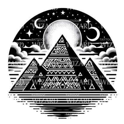 Mirage In The Egypt Tattoo Design