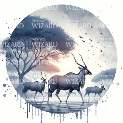 Lakeside View Tattoo Idea