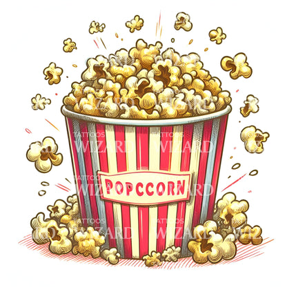 Popcorn Bucket Tattoo Idea