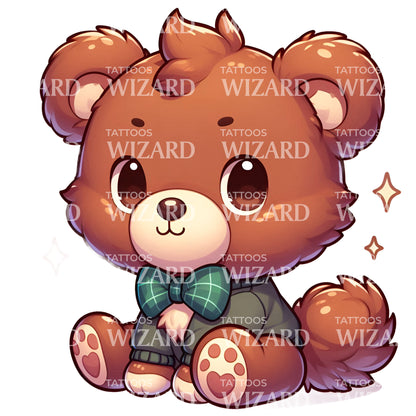 An Adorable Teddy Bear Tattoo Idea