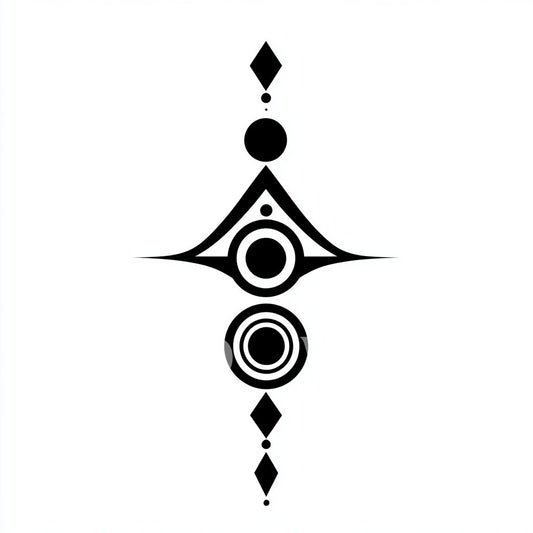 Ascension and Vibration Symbol of Growth Tattoo Design