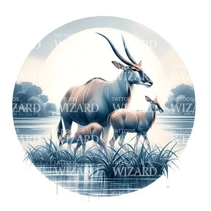 Beautiful Nilgai Tattoo Idea
